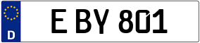 Trailer License Plate